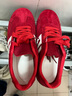 西遇（Westlink）軟底德訓鞋女2025新款秋季超火雙鞋帶豹紋休閑紅色平底運動(dòng)鞋 酒紅色 39 (245) 曬單實(shí)拍圖