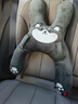 適用兒童車(chē)內睡覺(jué)神器汽車(chē)頭枕防勒脖可愛(ài)卡通睡護枕安全座椅配件 灰灰哈士奇睡枕 曬單實(shí)拍圖