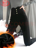 浪莎高腰打底褲女外穿秋冬季彈力鉛筆緊身小腳加厚加絨褲子小黑褲保暖 曬單實(shí)拍圖