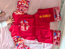優(yōu)奇嬰兒衣服寶寶春秋冬百天周歲禮服套裝初秋抓周喜慶長(cháng)袖長(cháng)褲兩件套 曬單實(shí)拍圖
