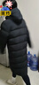 李寧（LI-NING）長(cháng)款羽絨服男女榮耀國旗2025冬季新款85%鴨絨保暖 黑色 XL (180) 曬單實(shí)拍圖