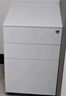 洛克菲勒 鋼制文件活動(dòng)柜三抽屜柜 辦公儲物矮柜移動(dòng)鐵皮柜子帶鎖 白色 曬單實(shí)拍圖