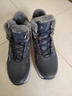 足力健冬季羊毛棉鞋加絨加厚男鞋保暖防滑雪地靴足力健老人鞋子 休閑藍 加絨 (羊毛) 46 曬單實(shí)拍圖