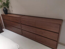 雙葉全實(shí)木五斗柜臥室靠墻置物抽屜床尾儲物柜立柜胡桃色五斗2025新款 純實(shí)木整裝發(fā)貨T808-60高腳款 整裝 曬單實(shí)拍圖