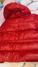 ASK JUNIOR童裝兒童羽絨服冬裝女童中大童亮面防水保暖紅色新年服外套上衣 曬單實(shí)拍圖