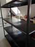 貨架置物架家用倉儲超強多層落地置物架廚房陽(yáng)臺可調節收納貨物架 四層高183cm【黑色-加厚升級】 長(cháng)160cm寬50cm 曬單實(shí)拍圖