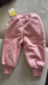 嘟嘟家寶寶束腳褲卡通韓版冬款男童褲子寬松百搭秋冬女童衛褲潮 粉色 90 曬單實(shí)拍圖