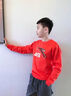 安踏兒童加絨衛衣男女中大童青少年2026新年款童裝保暖運動(dòng)中國紅上衣 中國紅-7 150 曬單實(shí)拍圖