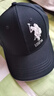 U.S. POLO ASSN.保羅帽子男士純棉硬頂棒球帽polo女春夏秋遮陽(yáng)防曬太陽(yáng)帽潮流休閑 黑色卡其標（硬頂款） 可調節(54-60)cm 曬單實(shí)拍圖