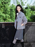 DZZIT【劉浩存同款】地素毛呢外套25冬新款學(xué)院風(fēng)酷感大衣女3J4G1111E 中灰色（外套） XS 曬單實(shí)拍圖