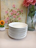 膳于福陶瓷盤(pán)家用白瓷盤(pán)子6英寸中式餐盤(pán)菜盤(pán)酒店商用微波爐可用10只裝 曬單實(shí)拍圖