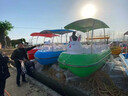喬洛夫腳踏船公園景區觀(guān)光游樂(lè )船成人兒童卡通水上游玩船自排水碰碰船 新款自排水電動(dòng)船（不包郵） 曬單實(shí)拍圖