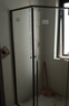 九牧（JOMOO）極窄鉆石淋浴房衛生間干濕分離浴室淋浴隔斷玻璃推拉門(mén)擋水條E17 槍灰型材（內外雙開(kāi)） 現貨速發(fā)光玻1000*1000*1900mm 曬單實(shí)拍圖