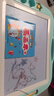 大號磁性畫(huà)板兒童寫(xiě)字板嬰兒玩具1-3歲小孩家用磁力涂鴉板可擦 特大加厚款+20?？?畫(huà)冊1筆1工具 曬單實(shí)拍圖