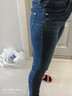 MISS SIXTY2025冬季新款含羊絨牛仔褲女雙扣腰顯瘦修身小腳鉛筆褲 中深藍 29 曬單實(shí)拍圖