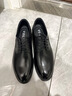 VOLO犀牛皮鞋男士商務(wù)正裝鞋增高鞋英倫風(fēng)德比鞋透氣男鞋結婚新郎鞋 黑色 高品質(zhì)胎牛皮 40 曬單實(shí)拍圖