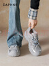 達芙妮加絨德訓鞋女冬季2025新款加厚保暖防滑棉鞋休閑復古運動(dòng)鞋 曬單實(shí)拍圖