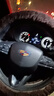 隨途冬季純羊毛汽車(chē)方向盤(pán)套可愛(ài)保暖短毛絨車(chē)把套皮毛一體冬天通用 魅力咖【圓D型通用】 曬單實(shí)拍圖