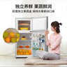 美的（Midea）112升 兩門(mén)小冰箱灰色雙溫小冰箱迷你家用宿舍租房靈活擺放節能低音深冷速凍 BCD-112CM 曬單實(shí)拍圖