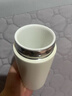 純陶瓷內膽保溫杯非涂層小巧容量口袋杯迷你桌面水杯可裝中藥杯子 簡(jiǎn)約白 曬單實(shí)拍圖