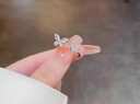Grace Girl純銀蝴蝶戒指女輕奢高級ins風(fēng)活口戒生日禮物情人節送女友閨蜜 足銀蝴蝶少女戒指 曬單實(shí)拍圖