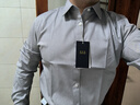 BLACKMONDAY高級感純棉襯衫男長(cháng)袖春秋季液氨抗皺免燙男士商務(wù)正裝職業(yè)襯衣男 曬單實(shí)拍圖