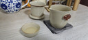 不拙戶(hù)外旅行茶具套裝便攜式出差隨身旅游茶具快客杯汝窯豆黃1壺3杯 曬單實(shí)拍圖