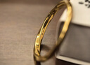 周六福莫比烏斯環(huán)5D硬金黃金戒指女生日禮物計價(jià)A019631 12號 約1.18g 曬單實(shí)拍圖