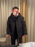波司登（BOSIDENG）【極寒鵝絨】羽絨服男女情侶短款寬松連帽工裝大口袋保暖外套 【店長推薦】極夜黑8A50-至高御寒-20℃ 2XL 180/100A 體重約140-155斤 曬單實拍圖