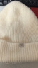 CACUSS帽子女秋冬純羊毛針織帽保暖毛線(xiàn)帽女防風(fēng)護耳套頭帽 香麥米 曬單實(shí)拍圖