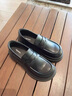 奧古獅登（Agsdon）樂(lè )福鞋女春季新款復古皮帶扣軟底通勤小皮鞋女一腳蹬單鞋 黑 36 曬單實(shí)拍圖