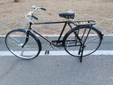 平鴿王老式自行車(chē)28大杠二八大杠懷舊加重自行車(chē)成人老式桿閘休閑輕便車(chē) 復古單梁款+復古鈴鐺+車(chē)筐+后報剎+密封中軸 28英寸  單速 曬單實(shí)拍圖
