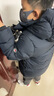 保姆鵝 兒童羽絨服短款連帽聚暖童裝男女童防風(fēng)御寒加厚外套冬[NG2860] 海軍藍 140 曬單實(shí)拍圖