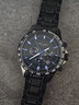 梭倫（SOLLEN）十大品牌名表手表男士全自動(dòng)機械表防水夜光國腕表送男友圣誕禮物 黑面藍釘-升級版【配皮表帶】608 曬單實(shí)拍圖