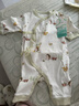 全棉時(shí)代超柔嬰兒連體服衣服寶寶春秋打底衣抗菌風(fēng)柔棉連體衣新生兒睡衣 【系帶款：59-66碼】生態(tài)地圖 59cm （0-3個(gè)月） 曬單實(shí)拍圖