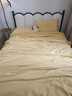 MIDO HOUSE銘都60支A類(lèi)純棉床單被套三件套學(xué)生宿舍床上用品1.5x2米淡黃 曬單實(shí)拍圖