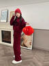 女童加絨衛衣套裝過(guò)年服冬裝2026新款兒童女孩本命年12歲運動(dòng)衣服 安哥拉紅加絨套裝【冬季加絨款】 150 曬單實(shí)拍圖