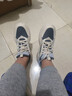 361°男鞋運動(dòng)鞋男秋冬季新款跑步鞋皮面男士軟底健身通勤休閑鞋子男 煙灰/燕麥奶 (皮面) 42 曬單實(shí)拍圖