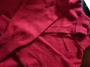 恒源祥高級感紅色復古高領(lǐng)毛衣開(kāi)衫外套女秋冬季新款洋氣時(shí)尚針織小衫 紅色 9007# L 110-115斤 曬單實(shí)拍圖