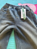 左西女童加絨牛仔褲冬保暖2025新款中大童直筒褲兒童褲子 牛仔色 160 曬單實(shí)拍圖