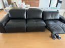 NORHOR北歐表情/中古復古風(fēng)TUSU真皮電動(dòng)可調高靠背0靠墻轉角一字沙發(fā) 【現貨】雙電動(dòng)款|復古黑一字位2.9m【摔紋皮】 曬單實(shí)拍圖