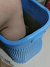 泡腳桶EVA過(guò)小腿明星同款家用過(guò)膝泡腳桶靴恒溫高深桶省水足浴盆 足型泡腳桶藍色-大號 曬單實(shí)拍圖
