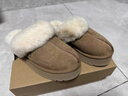 UGG秋冬季女士時(shí)尚經(jīng)典舒適厚底毛鞋領(lǐng)包頭休閑居家毛毛拖鞋2026新款 CHE | 栗色 38 鞋內長(cháng)：24CM 曬單實(shí)拍圖