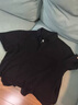 皮爾卡丹（pierre cardin）商務(wù)修身t恤男士polo休閑夏季半袖透氣翻領(lǐng)純色大碼戶(hù)外寬松速干 黑色 XL 體重135-150斤 曬單實(shí)拍圖