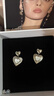 三橫 SUN HUNTER原創(chuàng  )心形貝母耳釘小眾輕奢美拉德耳環(huán)春夏復古耳飾 心形貝*耳釘 曬單實(shí)拍圖