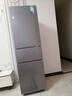 美的（Midea）220升三門(mén)冰箱灰色租房家用客廳宿舍小型冰箱三開(kāi)門(mén)三溫低耗省電低音運行BCD-220TM 曬單實(shí)拍圖