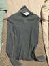 UR【鐘楚曦同款】2025秋季新款女裝潮流修身針織衫UWJ950080 中灰 M 曬單實(shí)拍圖