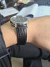 原裝浪琴表帶嘉嵐表帶男女律雅男款手表皮帶厚款鱷魚(yú)紋161820mm LQ黑色+銀色扣 20MM 曬單實(shí)拍圖