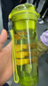 特百惠（Tupperware）晶彩400ml塑料杯男女士學(xué)生運動(dòng)水杯子大容量泡茶杯  酸橙綠 曬單實(shí)拍圖