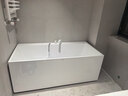 浪鯨（SSWW）衛浴浴缸家用小戶(hù)型 亞克力浴缸 家用衛生間浴盆按摩浴缸方形0340 【SKAP034配件缸】1.6m 曬單實(shí)拍圖